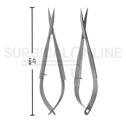 2 Pcs Westcott Tenotomy Scissors 4.5″ Straight & Curved Set