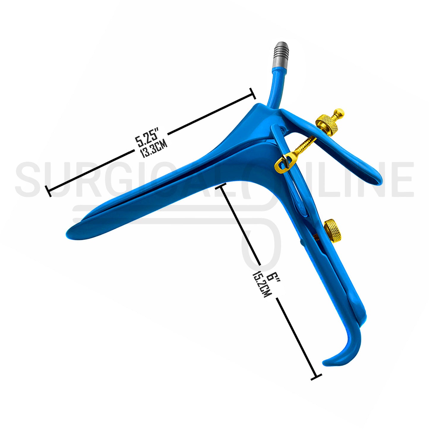 LLETZ LEEP Graves Vaginal Speculum Blue Coated Large 5.25″ × 6.0″ Blade