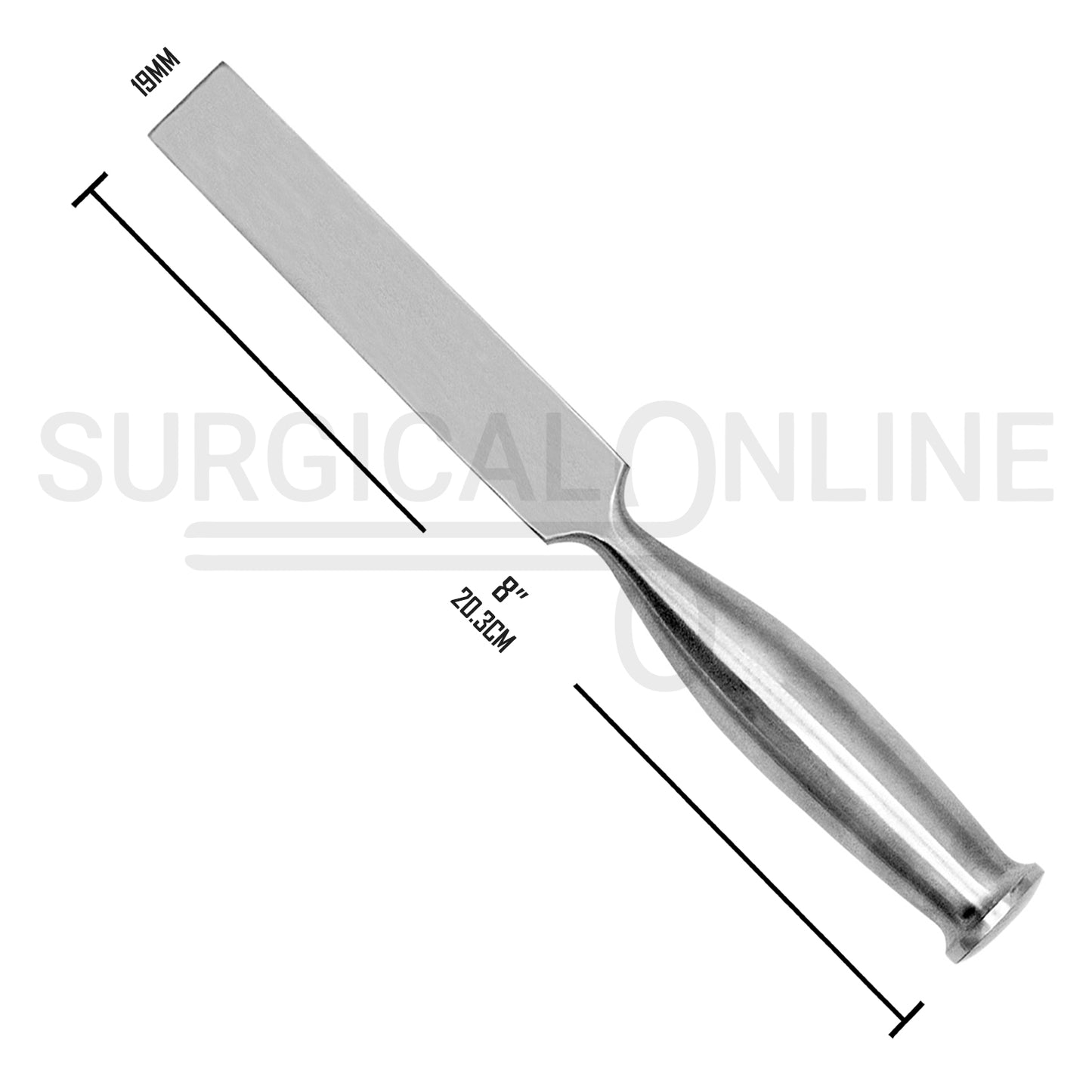 Smith-Peterson Osteotome 8″ Straight 19mm Blade