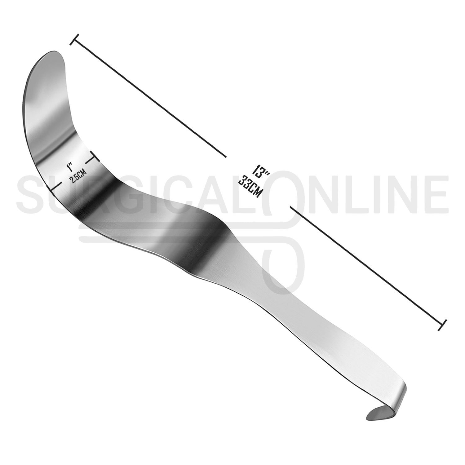 Deaver Retractor 1″ X 13″ Solid Handle