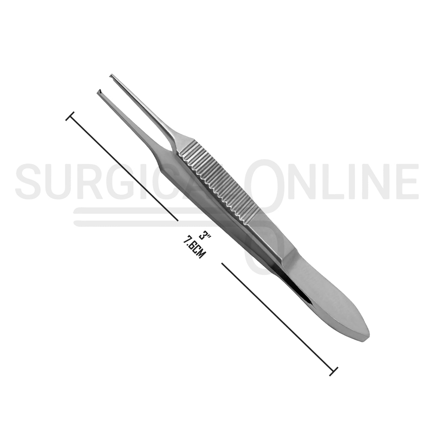 Graefe Iris Forceps Straight 1/2 Teeth 3.00"