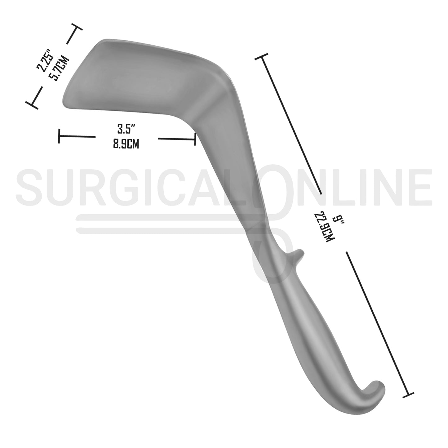 Doyen Vaginal Retractor 9.00″ Large Blade 2.25" X 3.50"