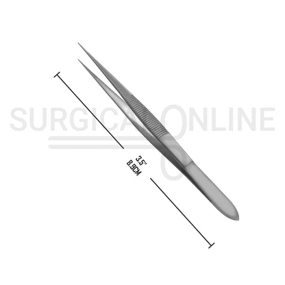 Splinter Forceps 3.50" Fine Point Serrated Tips