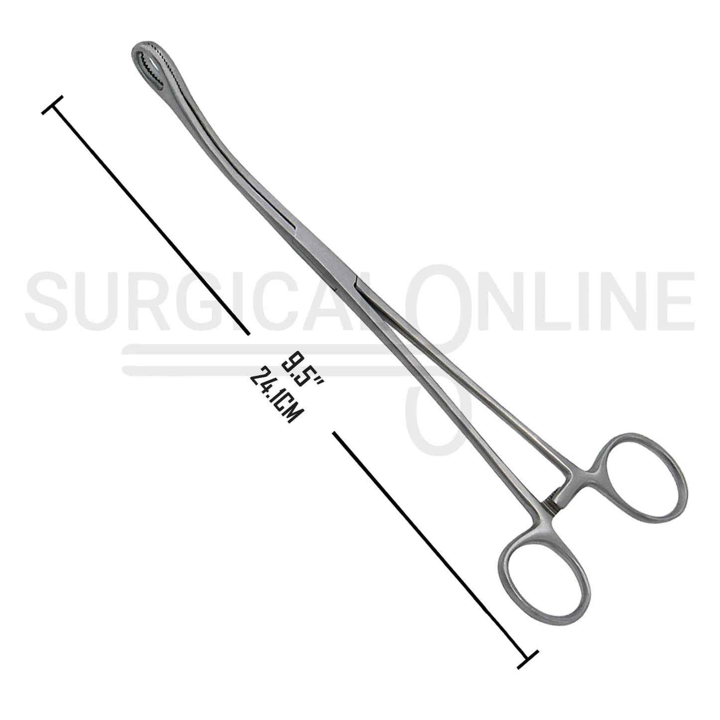 Foerster Sponge Forceps Serrated Curved 9.50"