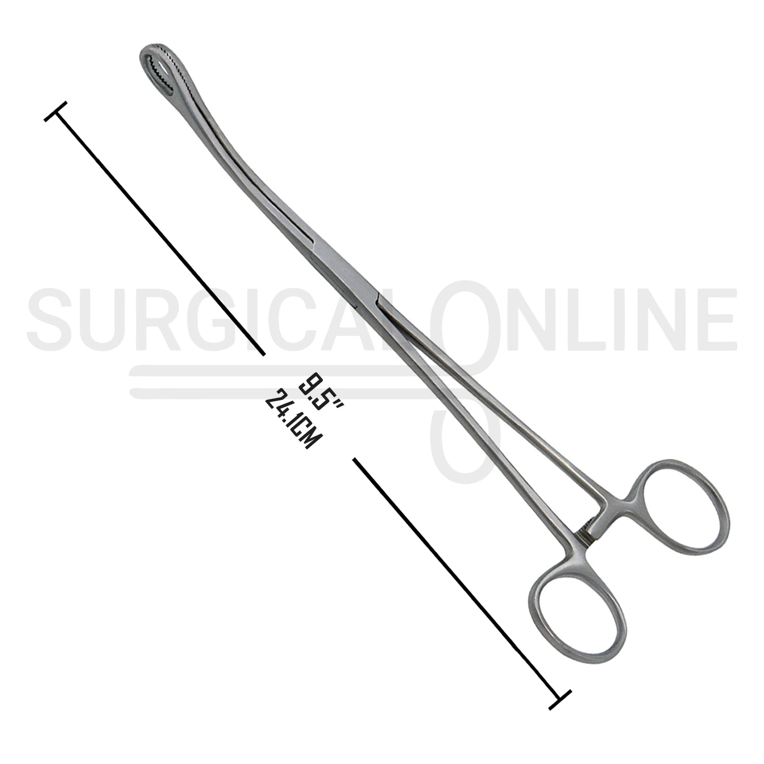 Foerster Sponge Forceps Serrated Curved 9.50"