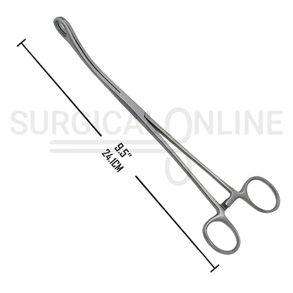 Foerster Sponge Forceps Serrated Curved 9.50"