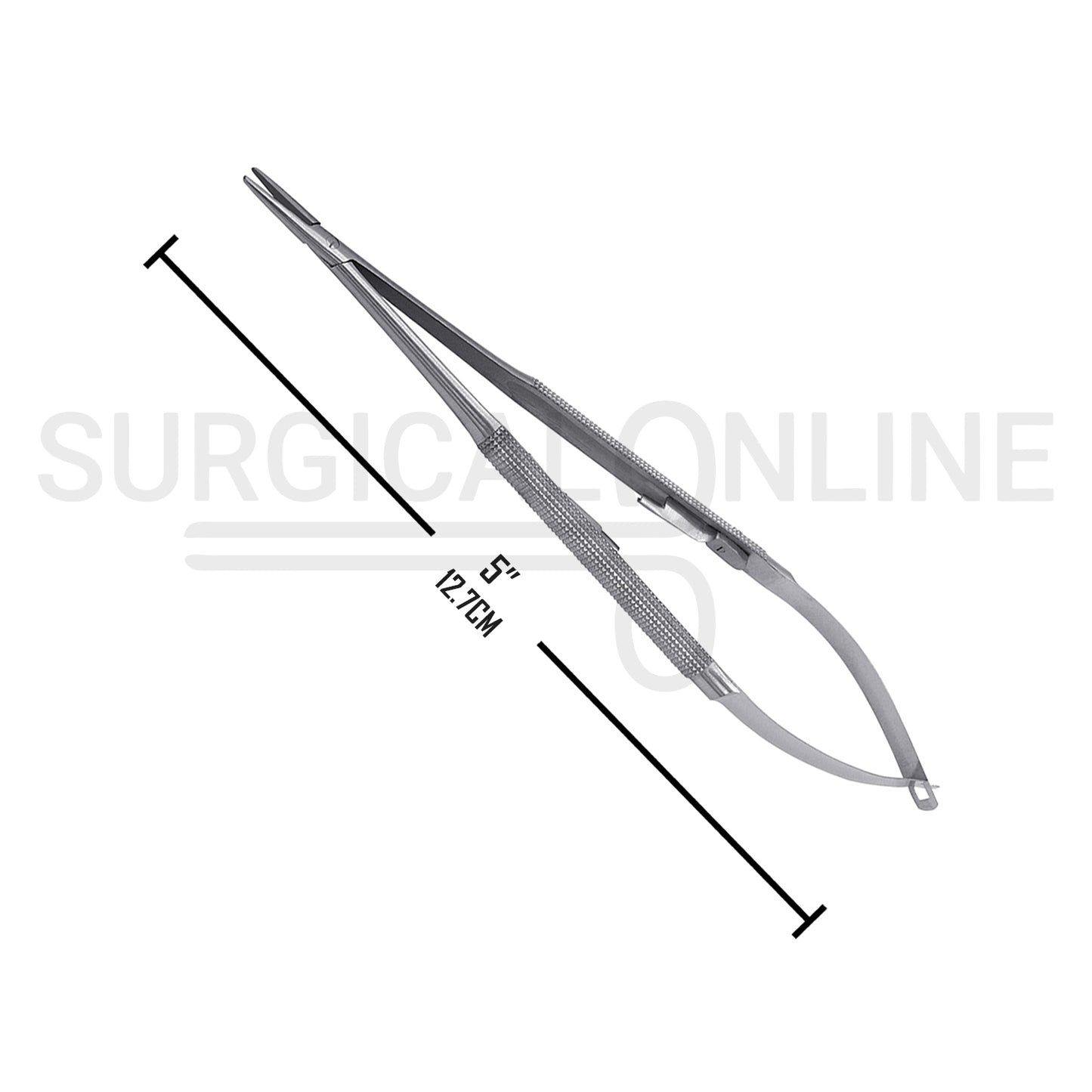 Castroviejo Micro Needle Holder 5.00″ Straight Smooth Tip With Lock