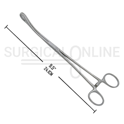 Foerster Sponge Forceps Smooth Curved 9.50"