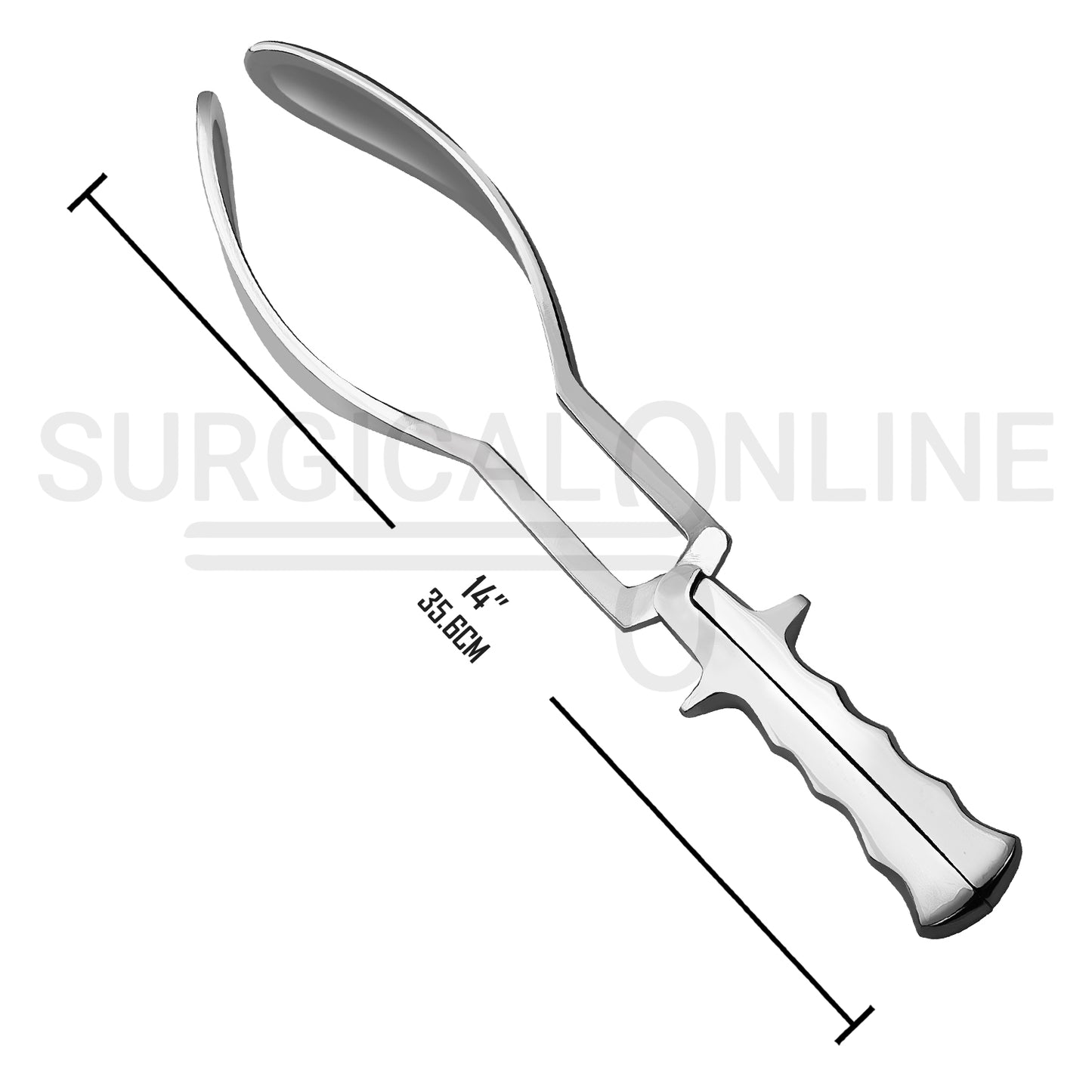 Simpson Luikart Obstetrical Forceps 14″ Solid Blade