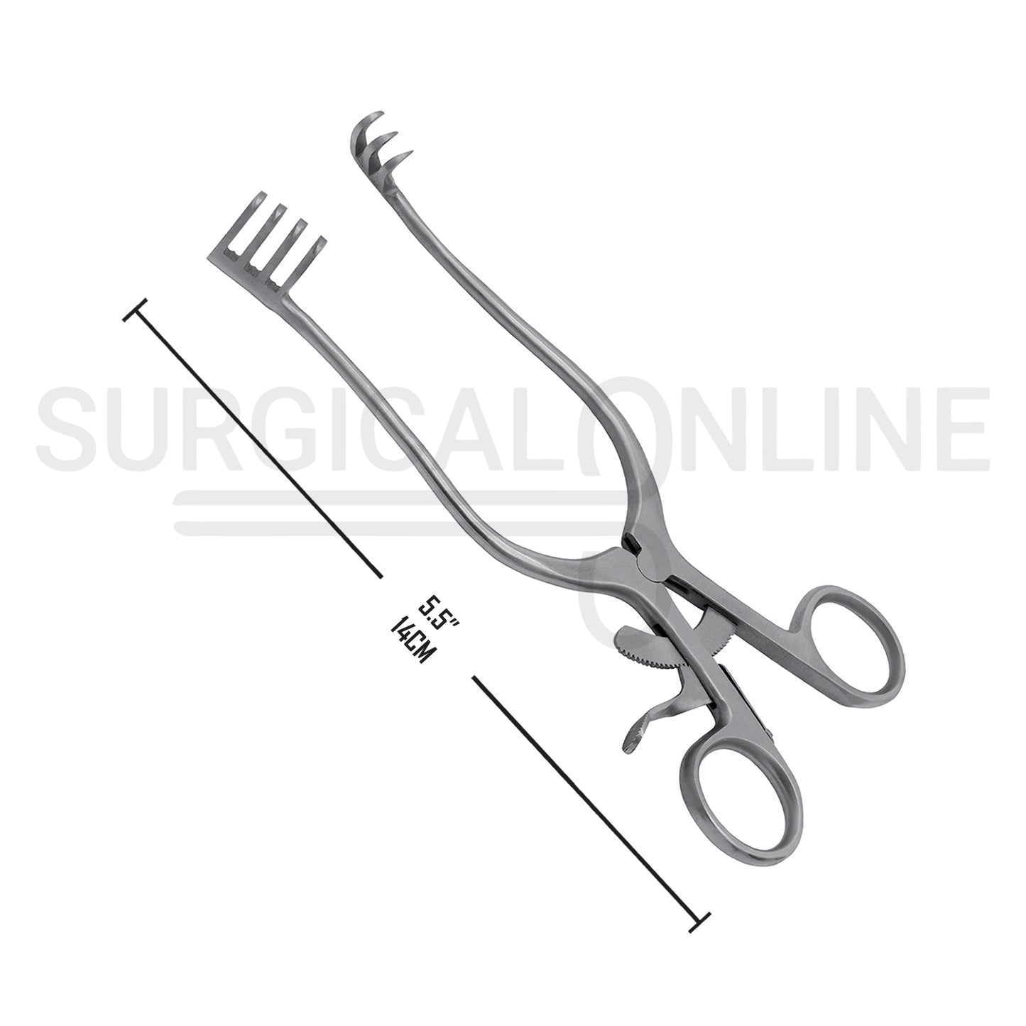 Weitlaner Self-Retaining Retractor 3X4 Prong Sharp 5.50"