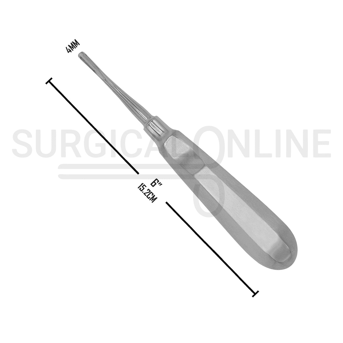 Seldin Root Elevator #34S 6″ Straight 4mm
