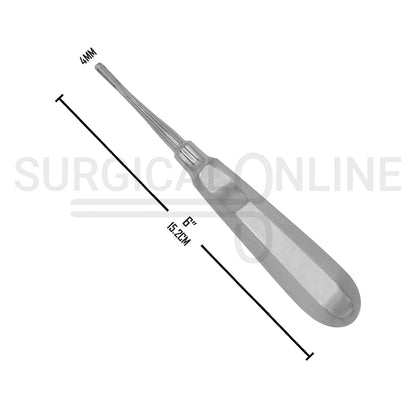 Seldin Root Elevator #34S 6″ Straight 4mm