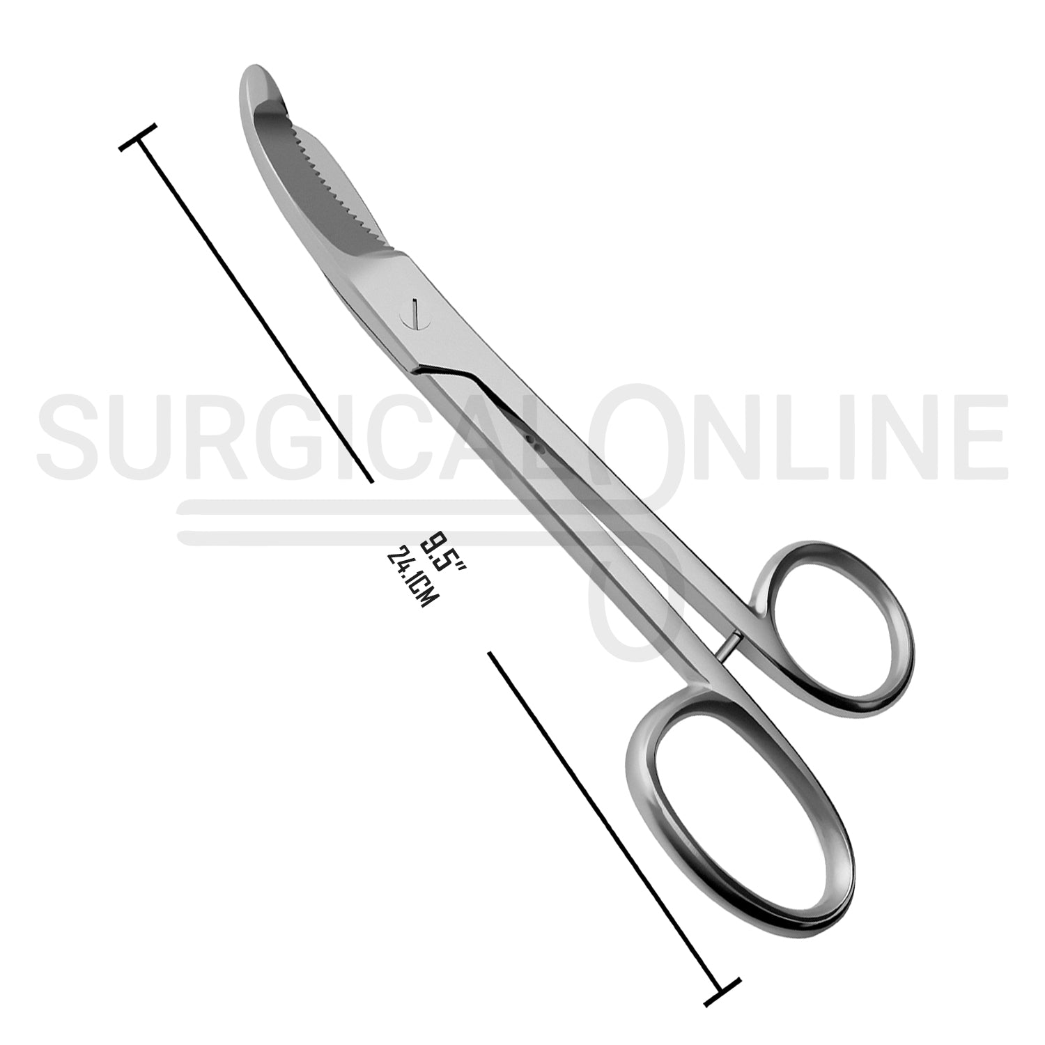 Bruns Plaster Shears 9.50″ Serrated Blade Cast Cutting Scissors