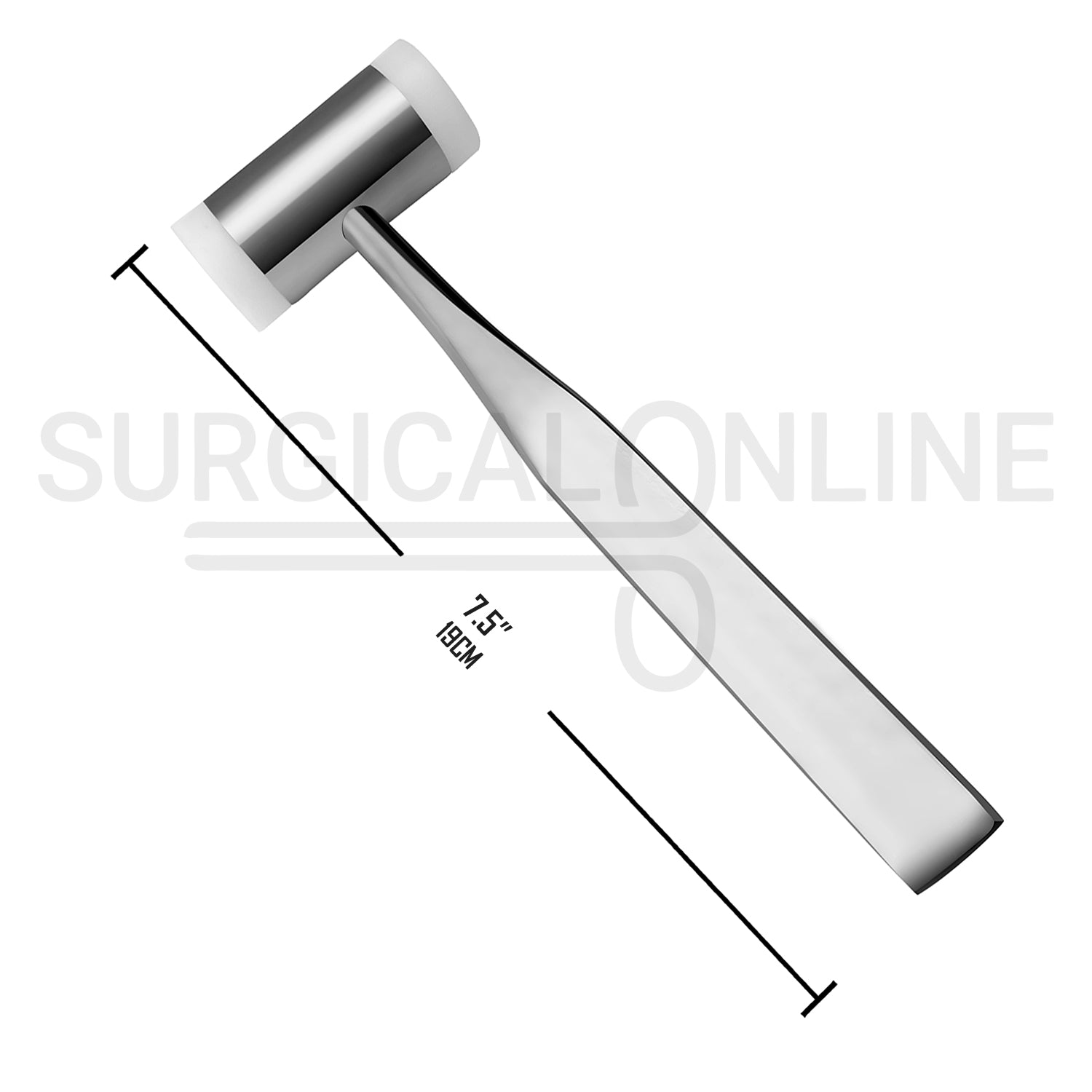 Mallet 7.5″ Sinus Lift Osteotomes Head 7.5 oz (213 Grams) With Nylon Heads