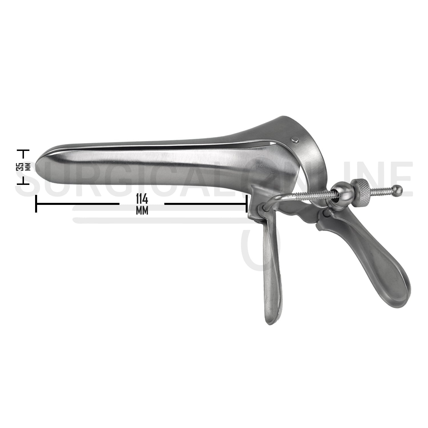 Cusco Vaginal Speculum Large 35 × 114 mm With Side Screw