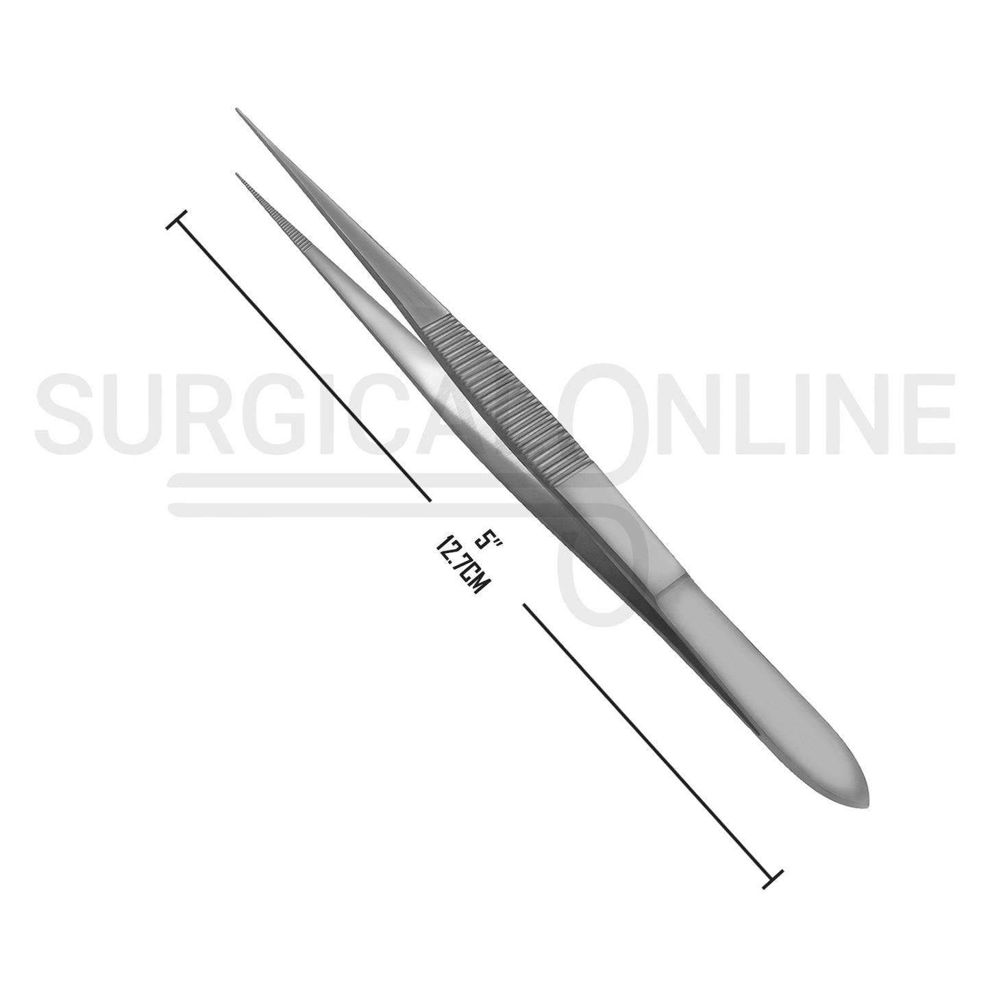 Splinter Forceps 5.00" Fine Point Serrated Tips