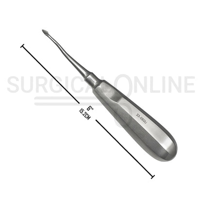 Dental Spade Concave Root Elevator #60U Straight 6″