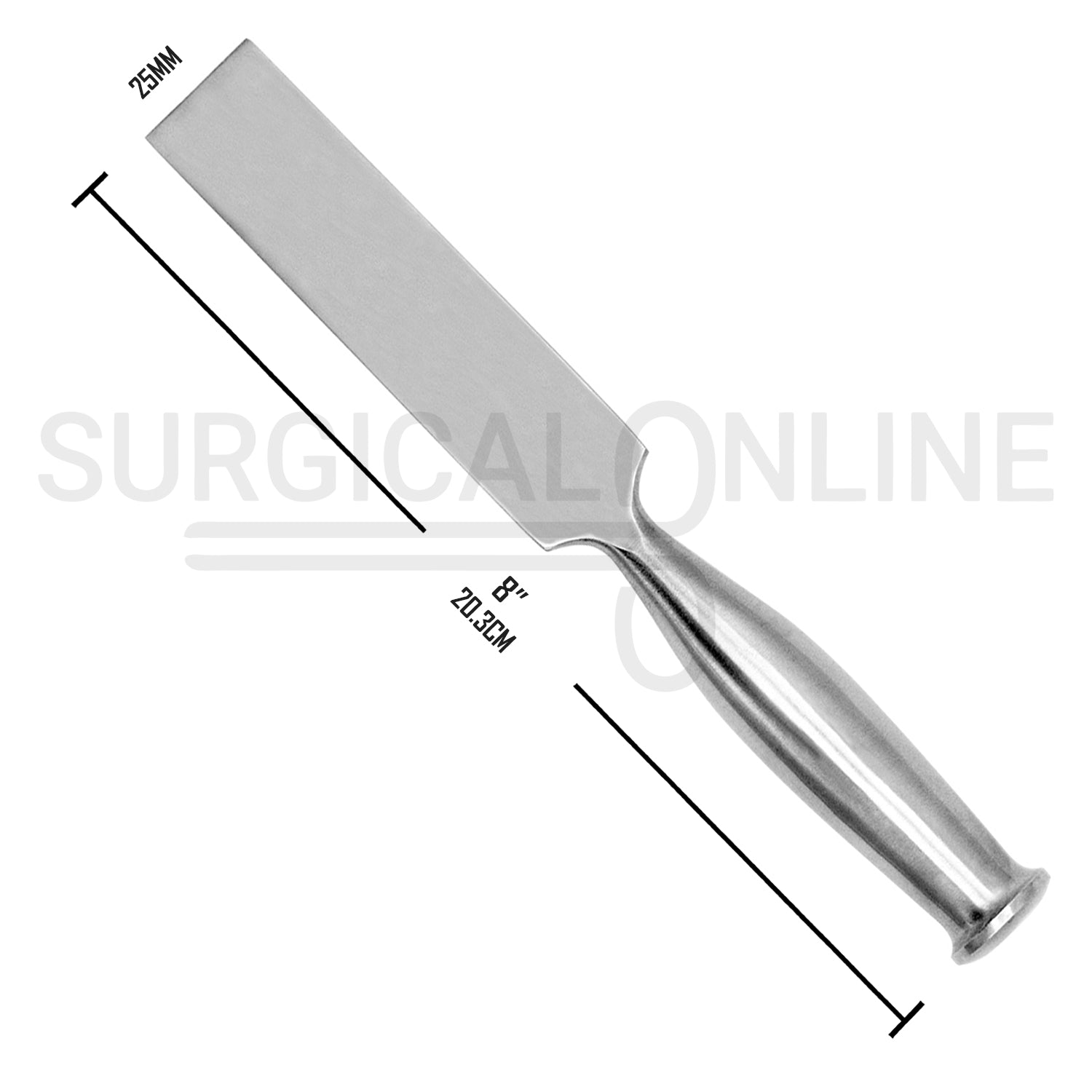 Smith-Peterson Osteotome 8″ Straight 25mm Blade