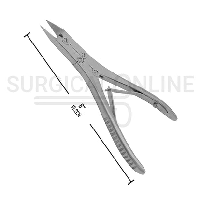 Ruskin Kleinkert Kutz Bone Splitting Forceps Delicate Blades, Straight 6.00"