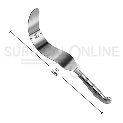 Deaver Retractor 1.50" X 12" Hollow Grip Handle