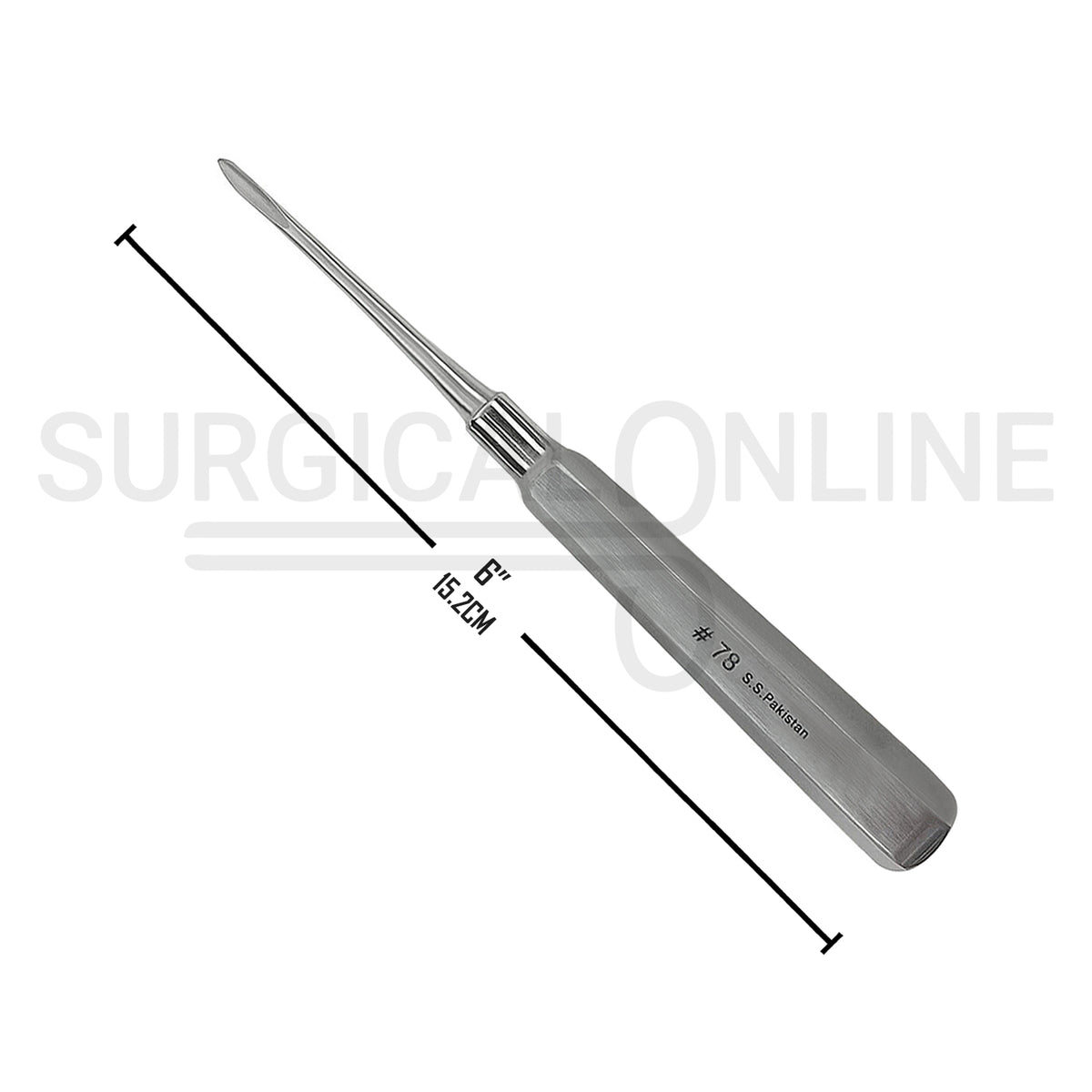 Dental Root Tip Pick Elevator #78 Straight 6″