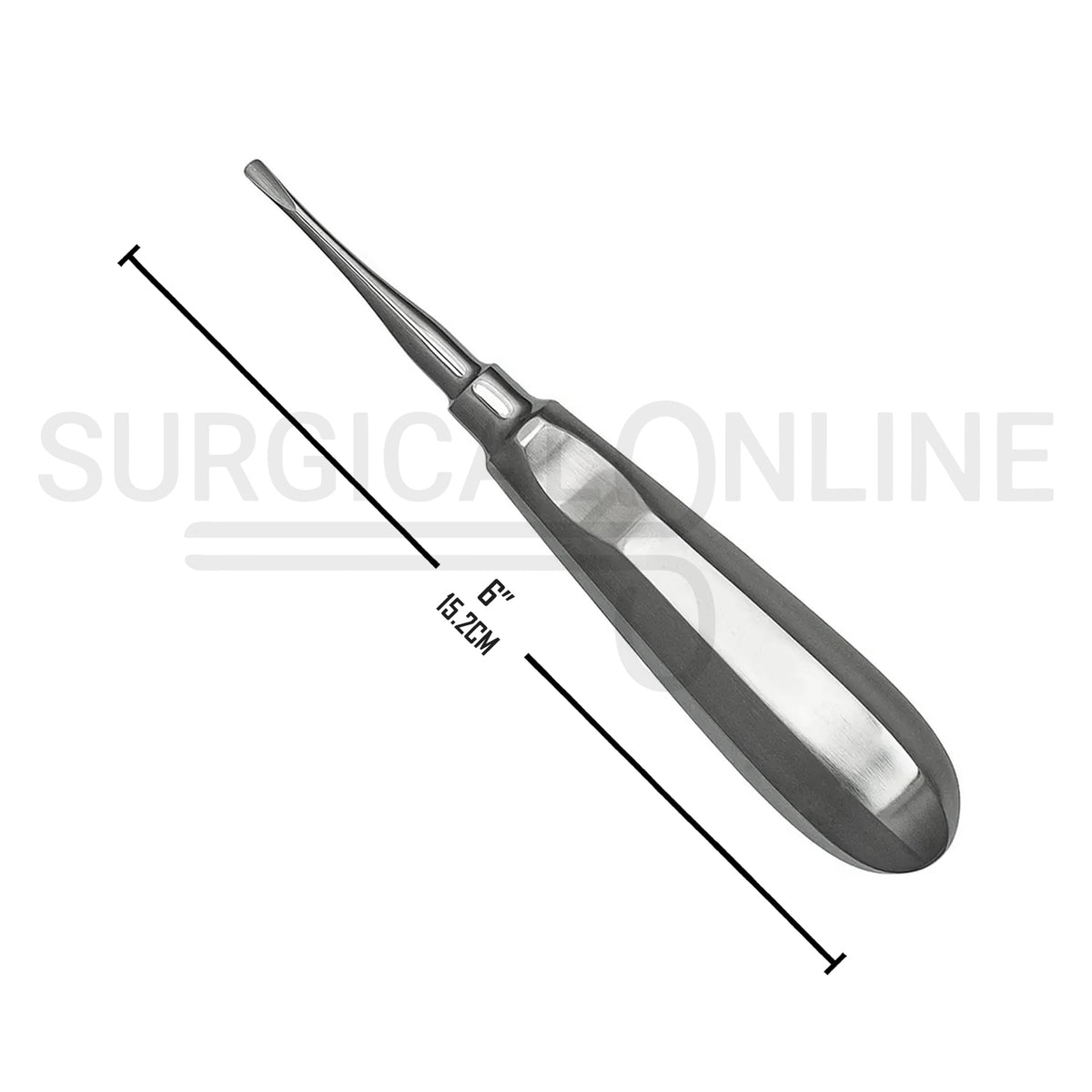 Dental Elevator #81 6″ Straight Flat Tip With Standard Handle