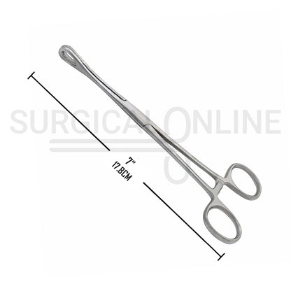 Foerster Sponge Forceps Smooth Straight 7.00"
