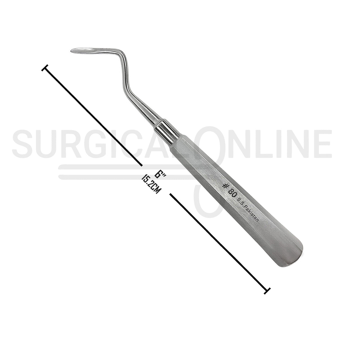 Dental Root Tip Pick Elevator #80 Right Angle 6″