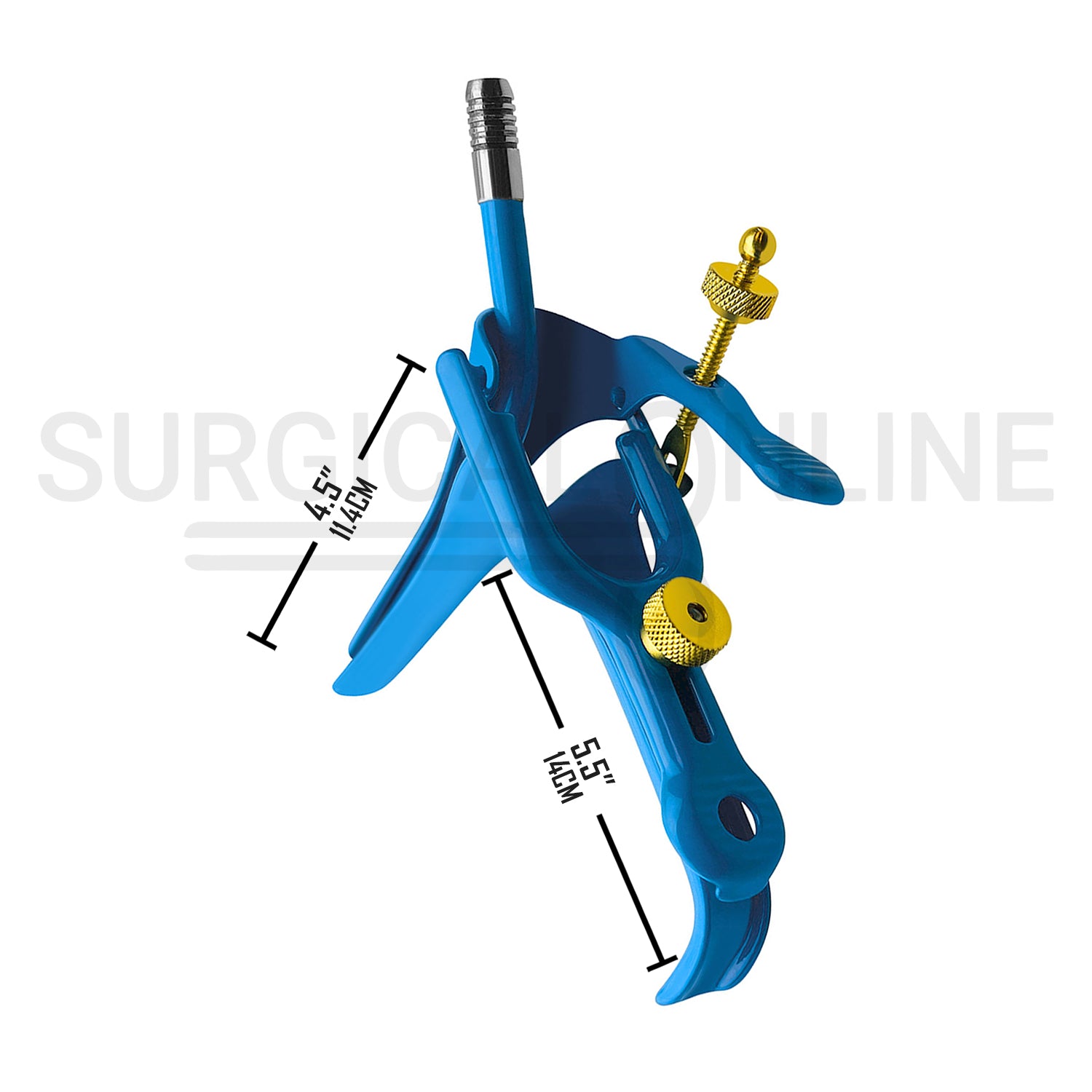 LLETZ LEEP Pederson Vaginal Speculum Blue Coated Medium