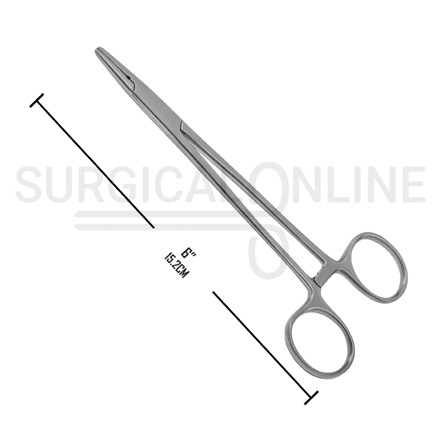Crile-Wood Needle Holder 6.00" Inner Grooved Jaws