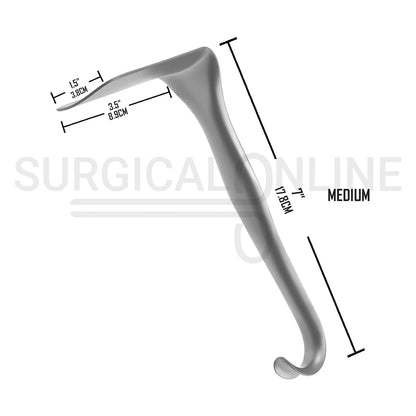 Jackson Vaginal Retractor 7″ Medium Blade 1.5″ × 3.5″