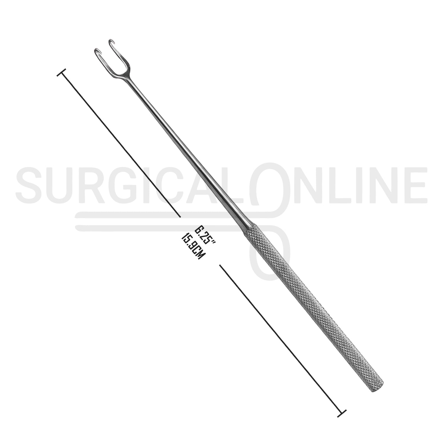 Joseph Skin Hook Single Ended Sharp 2 Prong 5mm 6.25"