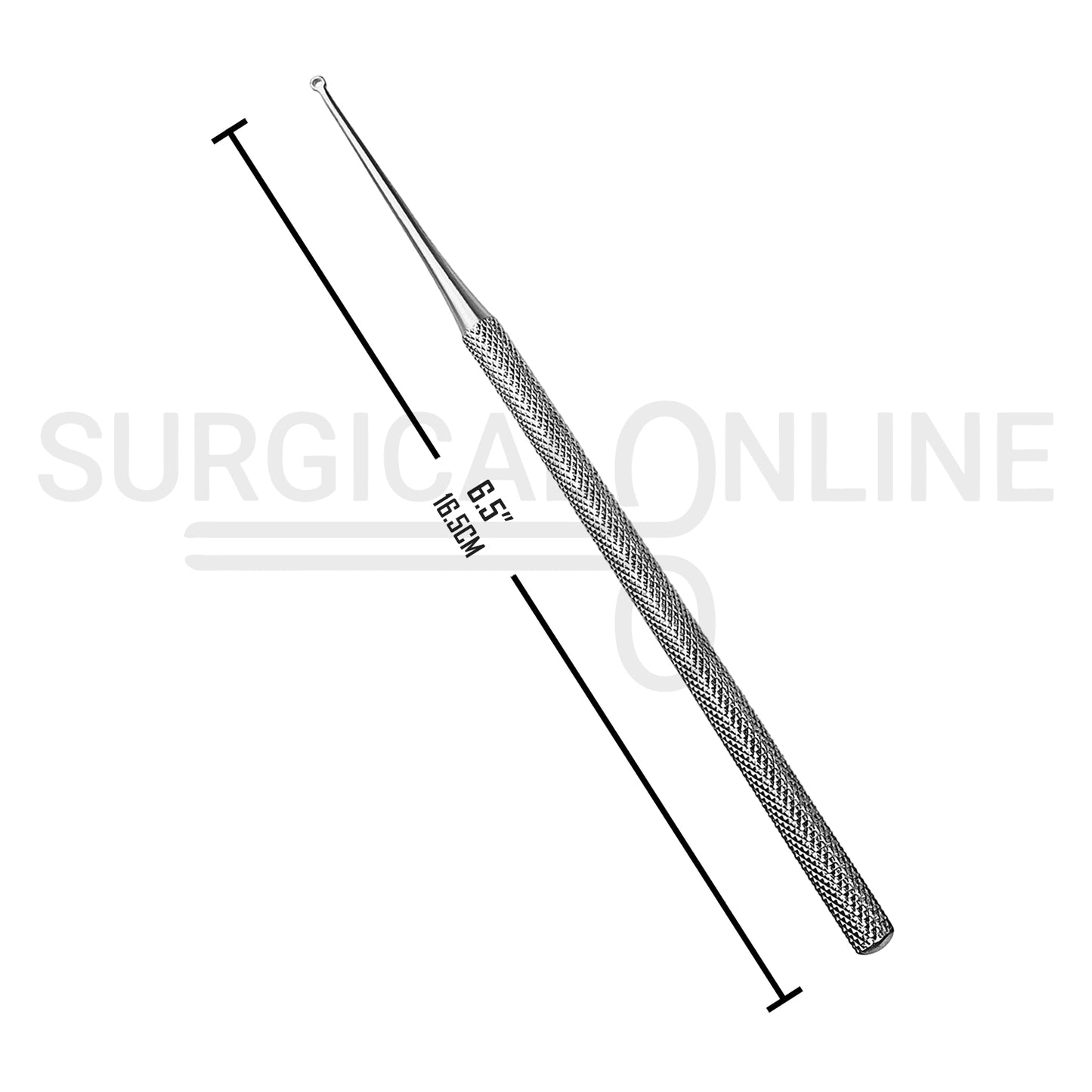 Buck Ear Curette 6.5″ Straight Sharp Blade #0