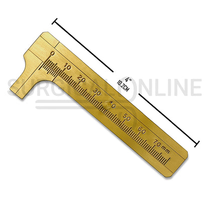 Brass Vernier Caliper Sliding Gauge 4″ 0-80mm