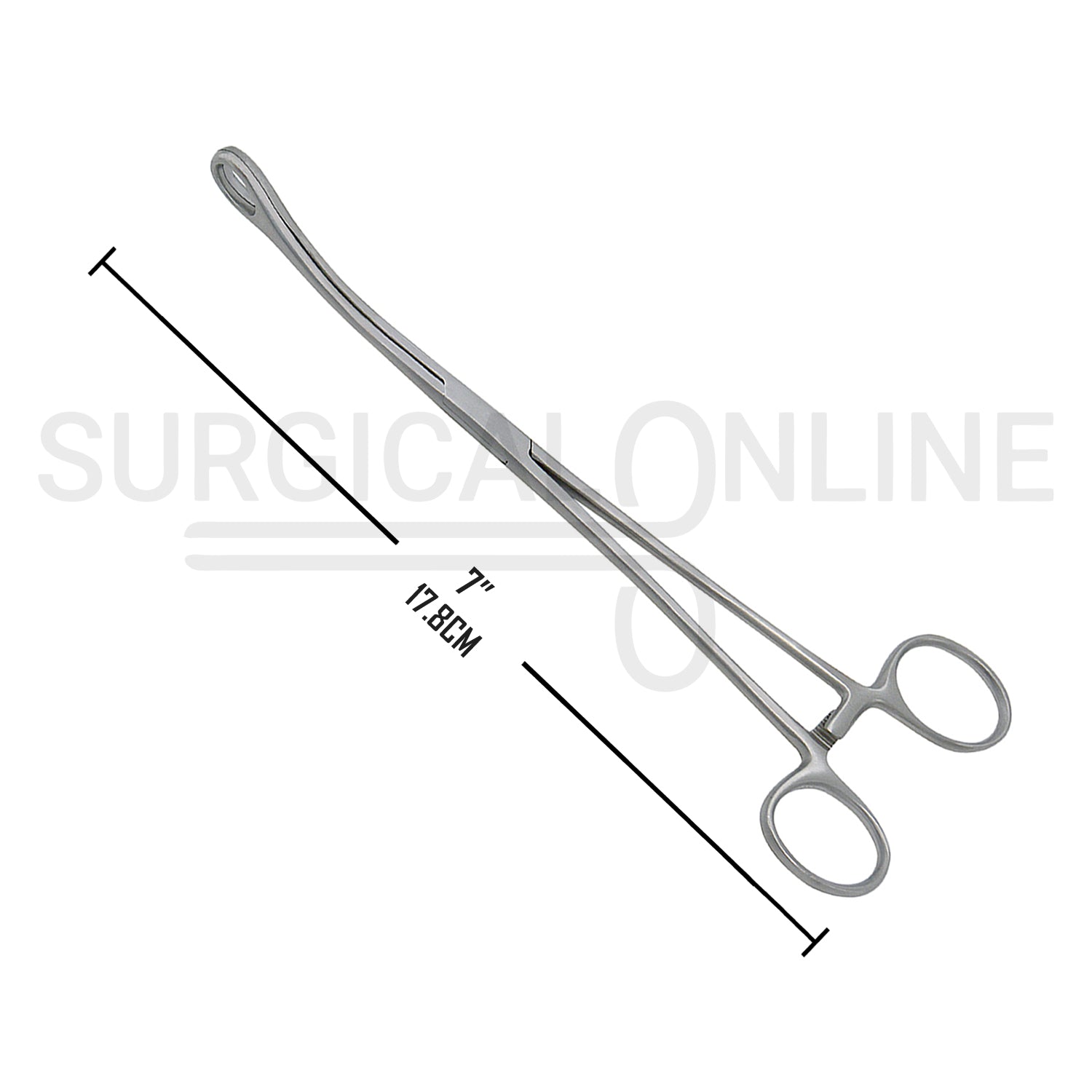 Foerster Sponge Forceps Smooth Curved 7.00"
