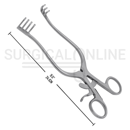 Weitlaner Self-Retaining Retractor 3X4 Prong Blunt 9.50"