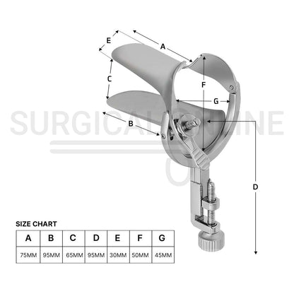 Sakuras Vaginal Speculum Medium With 2 Opposite Sides Screws