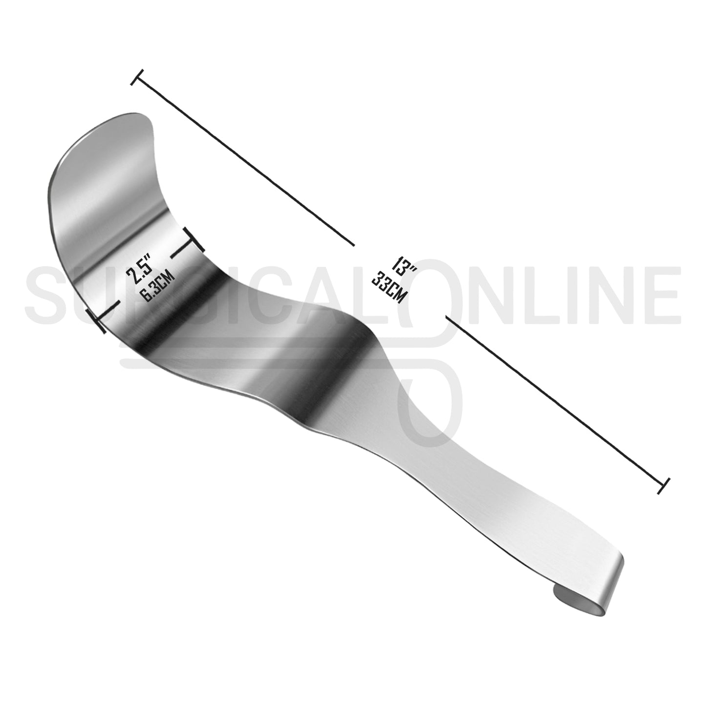 Deaver Retractor 2.5″ X 13″ Solid Handle