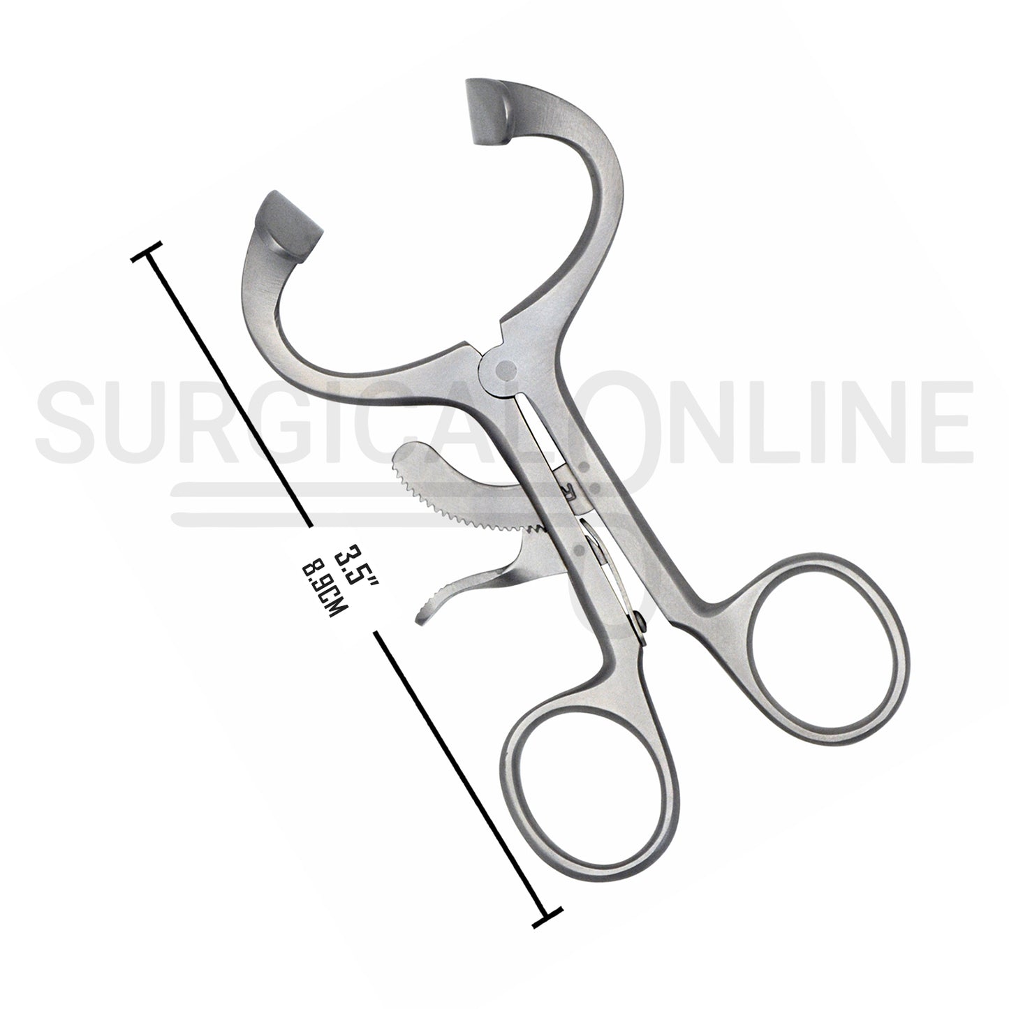 Molt Mouth Gag Retractor 3.5″ Curved Blades Pediatric