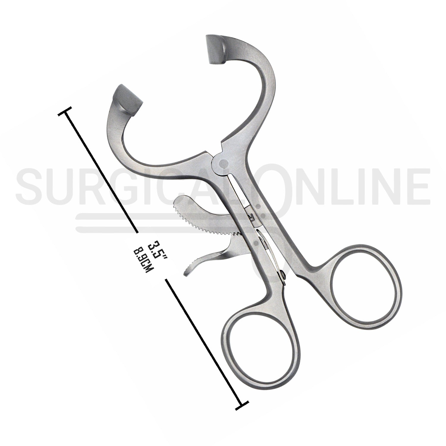 Molt Mouth Gag Retractor 3.5″ Curved Blades Pediatric