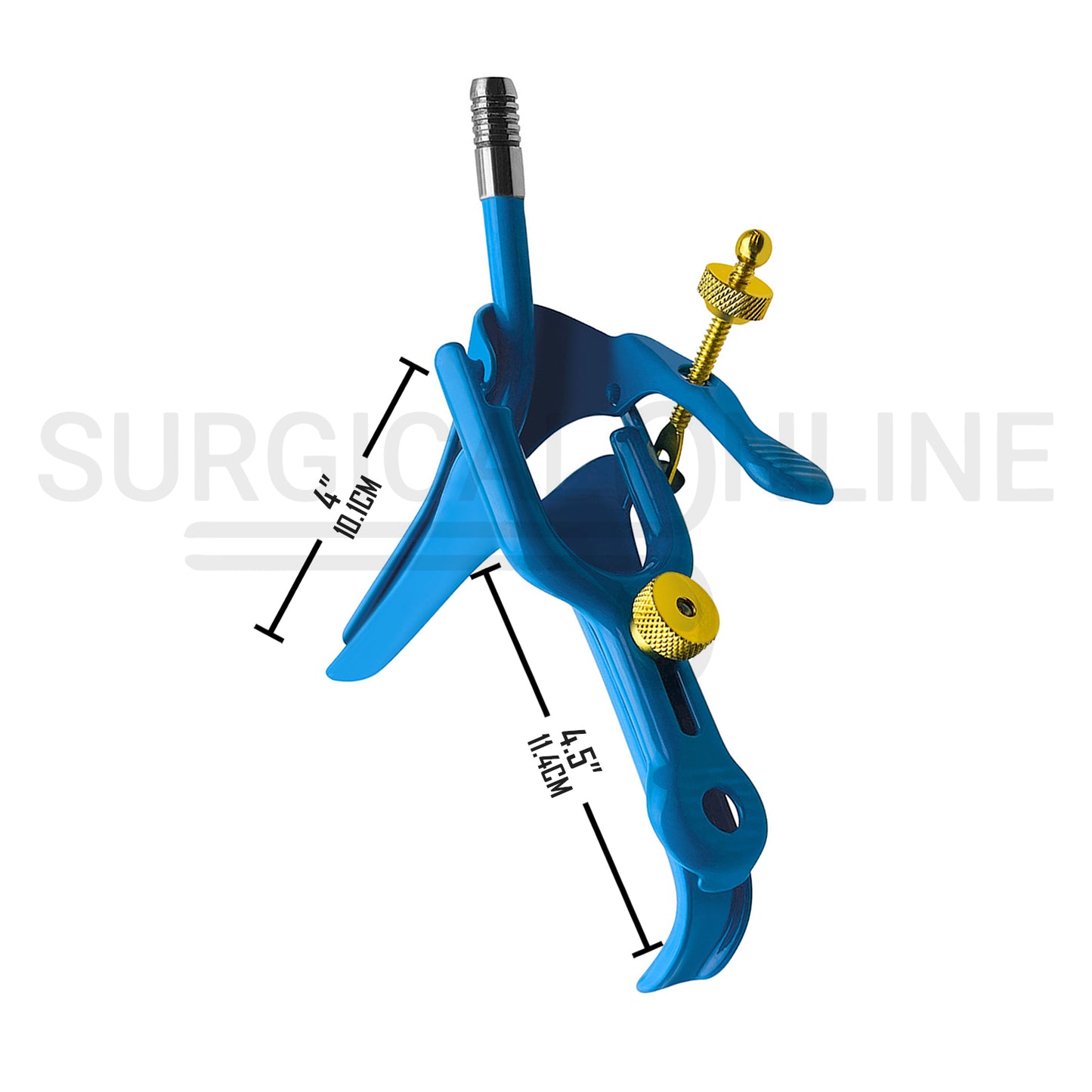 LLETZ LEEP Pederson Vaginal Speculum Blue Coated Small