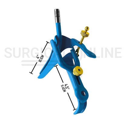 LLETZ LEEP Pederson Vaginal Speculum Blue Coated Small