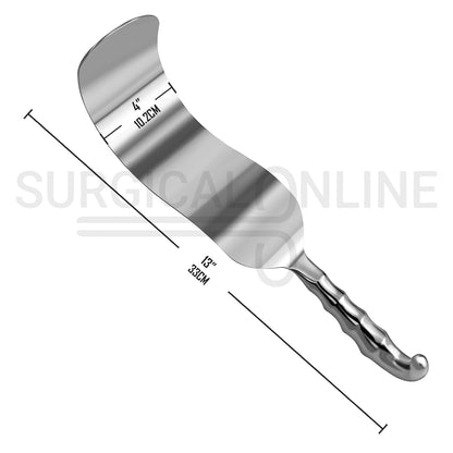 Deaver Retractor 4" X 13" Hollow Grip Handle