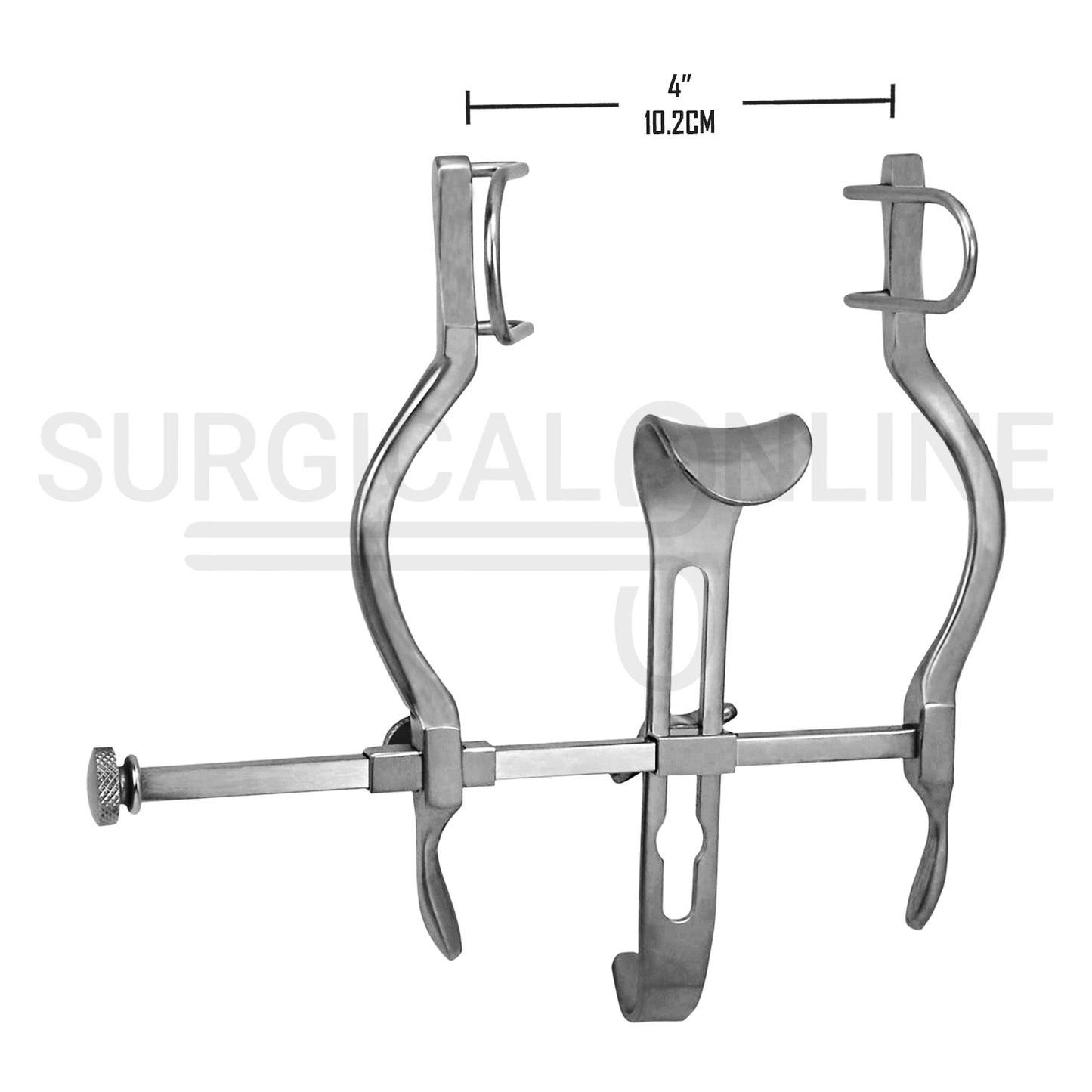 Pediatric Balfour Retractor 4.00" Spread With Fenestrated Blades