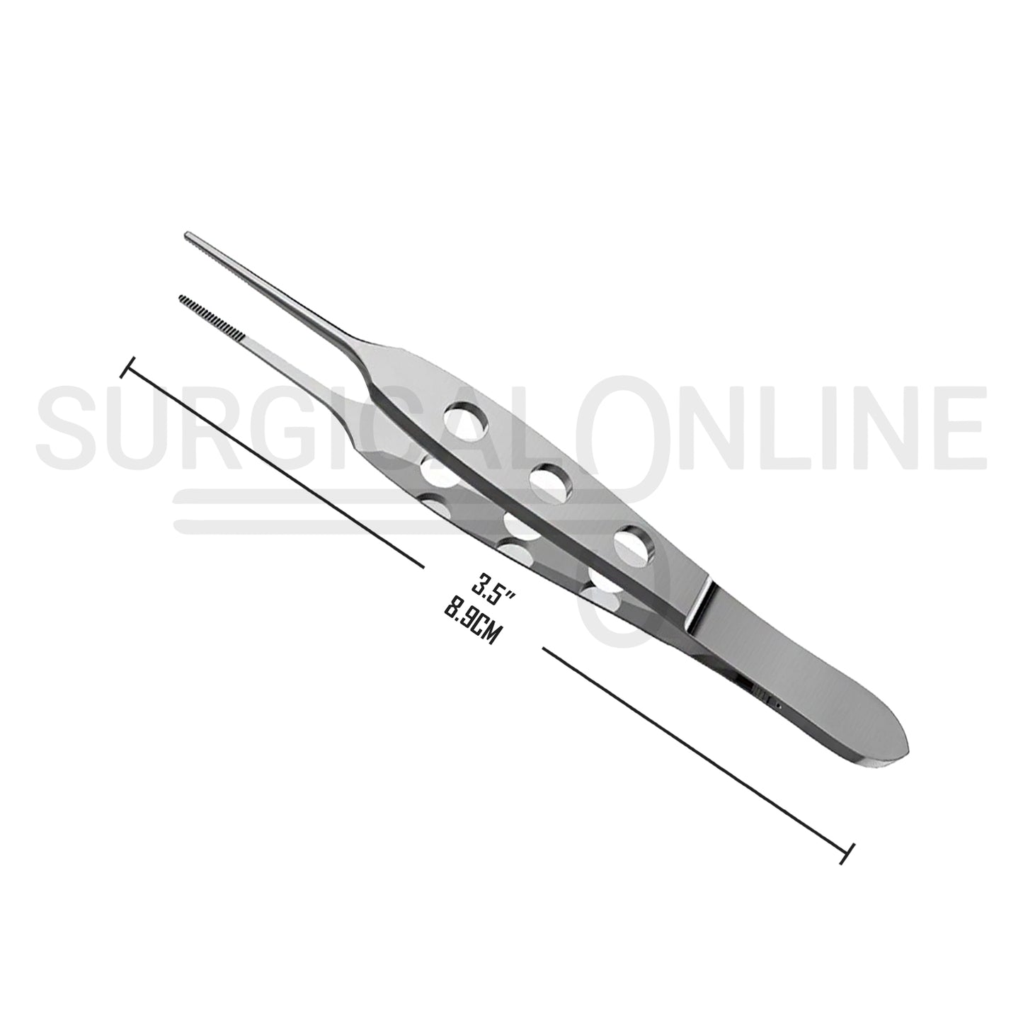 Bishop Harmon Dressing Forceps Serrated 3.50" Regular 0.5mm