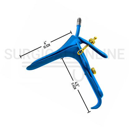 LLETZ LEEP Graves Vaginal Speculum Blue Coated Small 4″ × 4.5″ Blade
