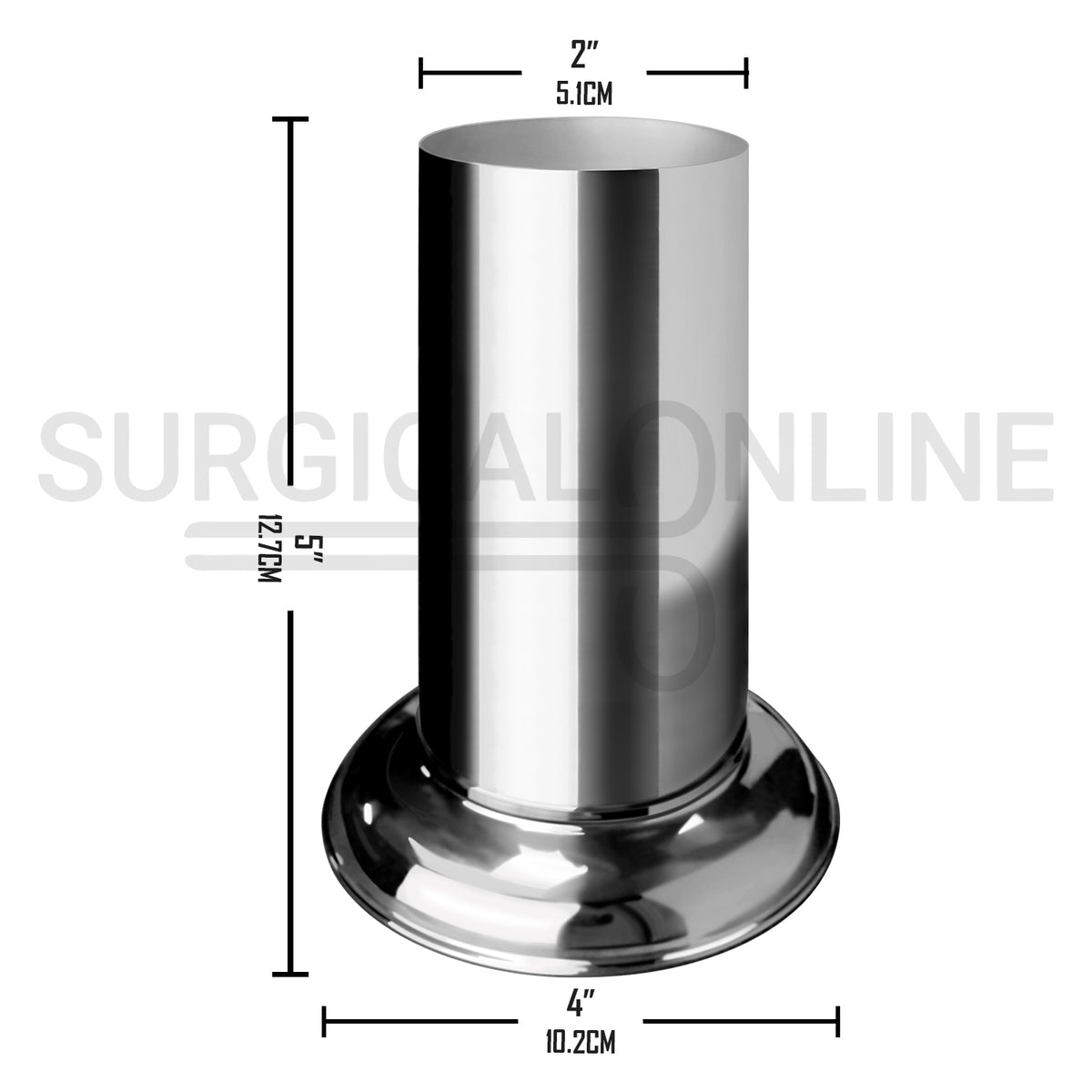 Forceps Jar 4″ x 5″ Holloware Instrument Holder