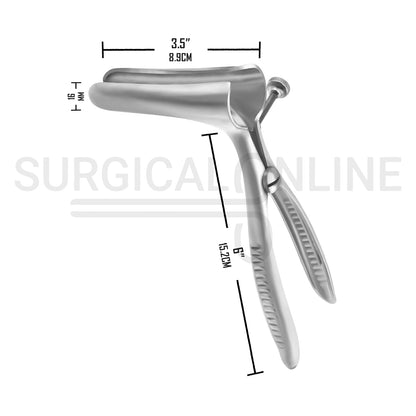 Bodenhammer Rectal Speculum 6″, Blades 3 1/2″ x 3/4″ With Set Screw