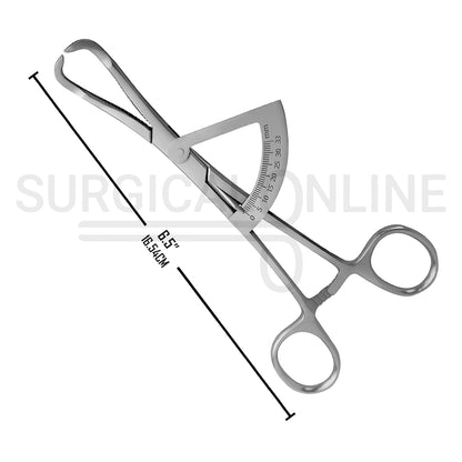Bone Ridge Mapping Caliper 6.5″ 0–35mm Scale