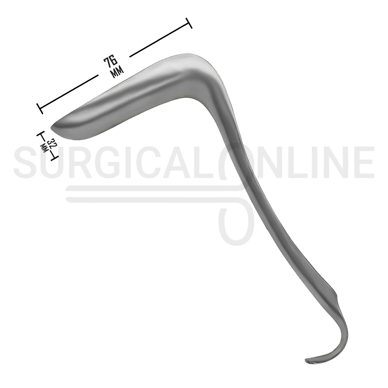 Sims Vaginal Speculum Medium 32 × 76 mm Single-Ended